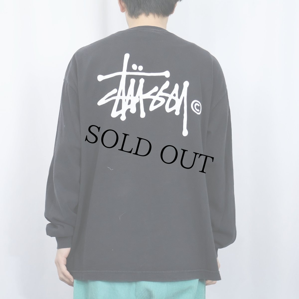 画像4: STUSSY ロゴプリントロンT BLACK XL (4)