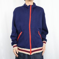 画像2: 70's WHITE STAG ACTIONSPORTS JAPAN製 トラックジャケット NAVY L (2)