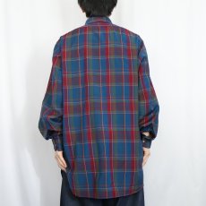 画像3: 70's PENDLETON USA製 チェック柄 ウールボタンダウンシャツ L (3)