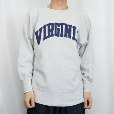画像2: 90's Champion REVERSE WEAVE USA製 "VIRGINIA" プリントスウェット L (2)