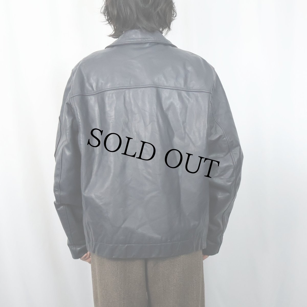 画像3: 70〜80's "FRENCH AIR FORCE Type" レザージャケット SIZE52 (3)