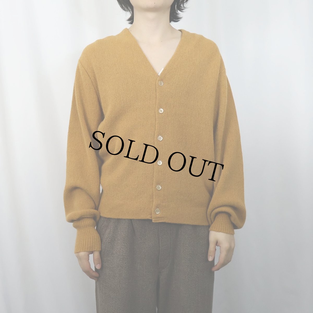 画像2: 〜60's アルパカニットカーディガン  (2)