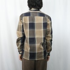 画像3: 〜70's Rike's チェック柄 オープンカラーシャツ  (3)