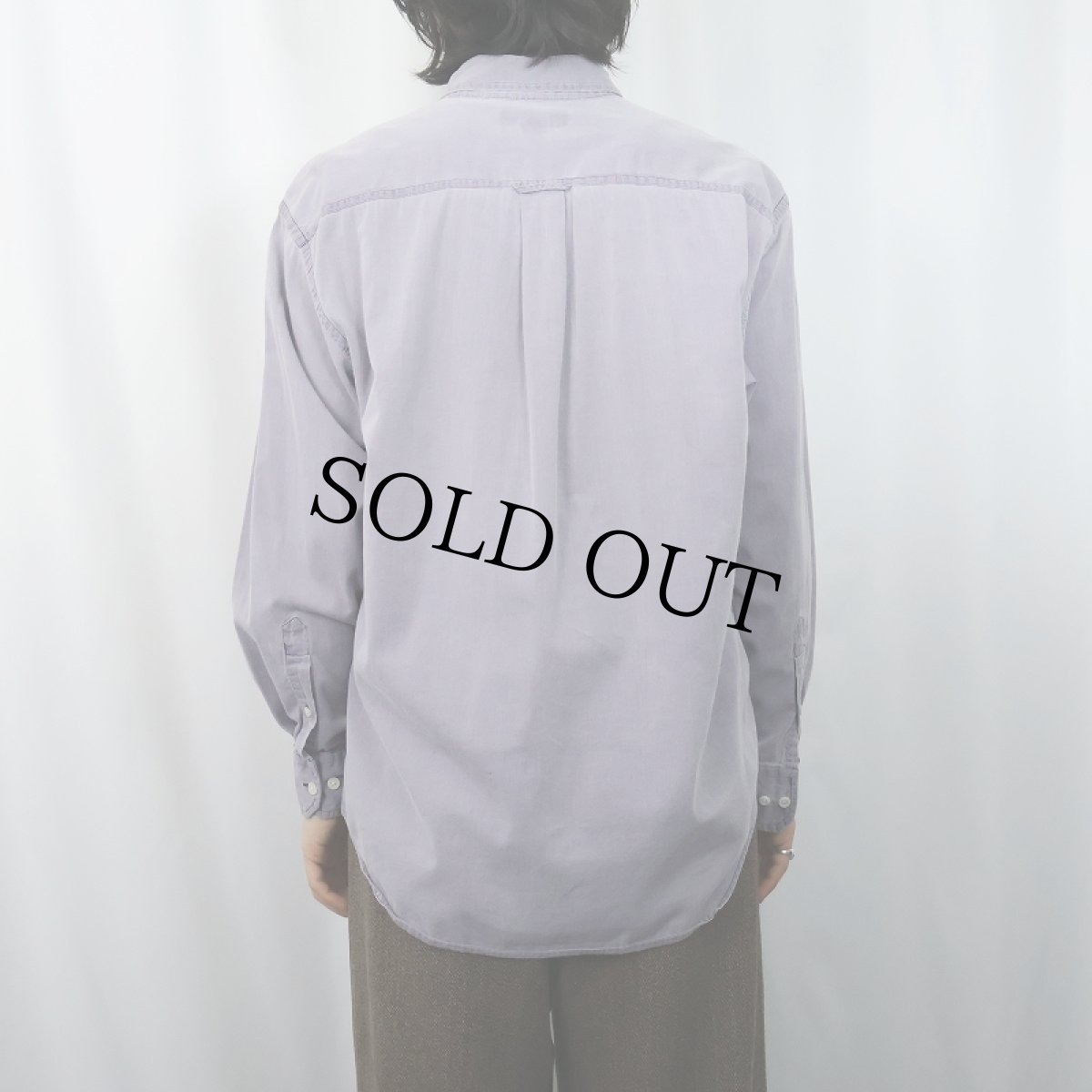 画像3: 90's BANANA REPUBLIC コットンボタンダウンシャツ M (3)