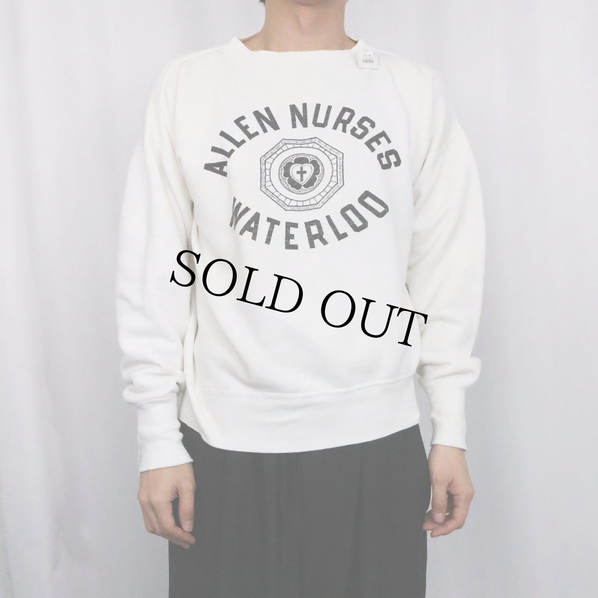 画像2: 50〜60's "ALLEN NURSES WATERLOO" プリントスウェット  (2)