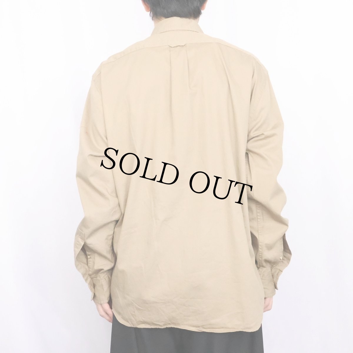 画像3: J.CREW コットンツイル ワークシャツ L (3)