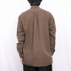 画像3: 80's GITMAN BROS USA製 千鳥柄 コットンボタンダウンシャツ L (3)