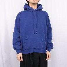 画像2: 90's BVD USA製 無地スウェットフーディー L (2)