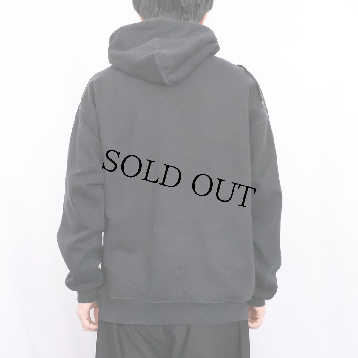画像3: THRASHER ロゴプリント スウェットフーディー S BLACK  (3)
