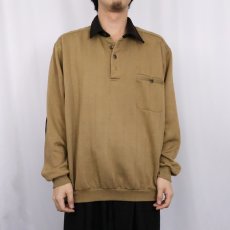 画像2: 90's Scandia Woods エルボーパッチ付き プルオーバースウェット 2XL (2)