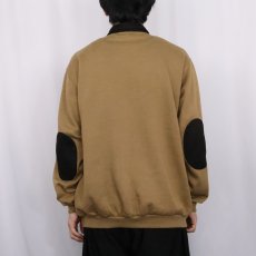 画像3: 90's Scandia Woods エルボーパッチ付き プルオーバースウェット 2XL (3)