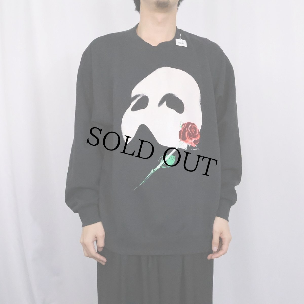 画像2: The PHANTOM of the OPERA ミュージカルプリントスウェット BLACK XL (2)