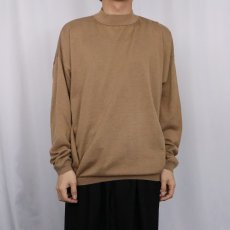 画像2: 90's ST.Croix Knit USA製 ボーダー柄 モックネック ロンT L (2)