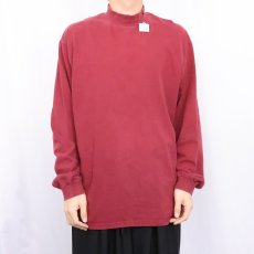 画像2: 〜2000's NIKE USA製 ロゴ刺繍 タートルネックロンT L (2)