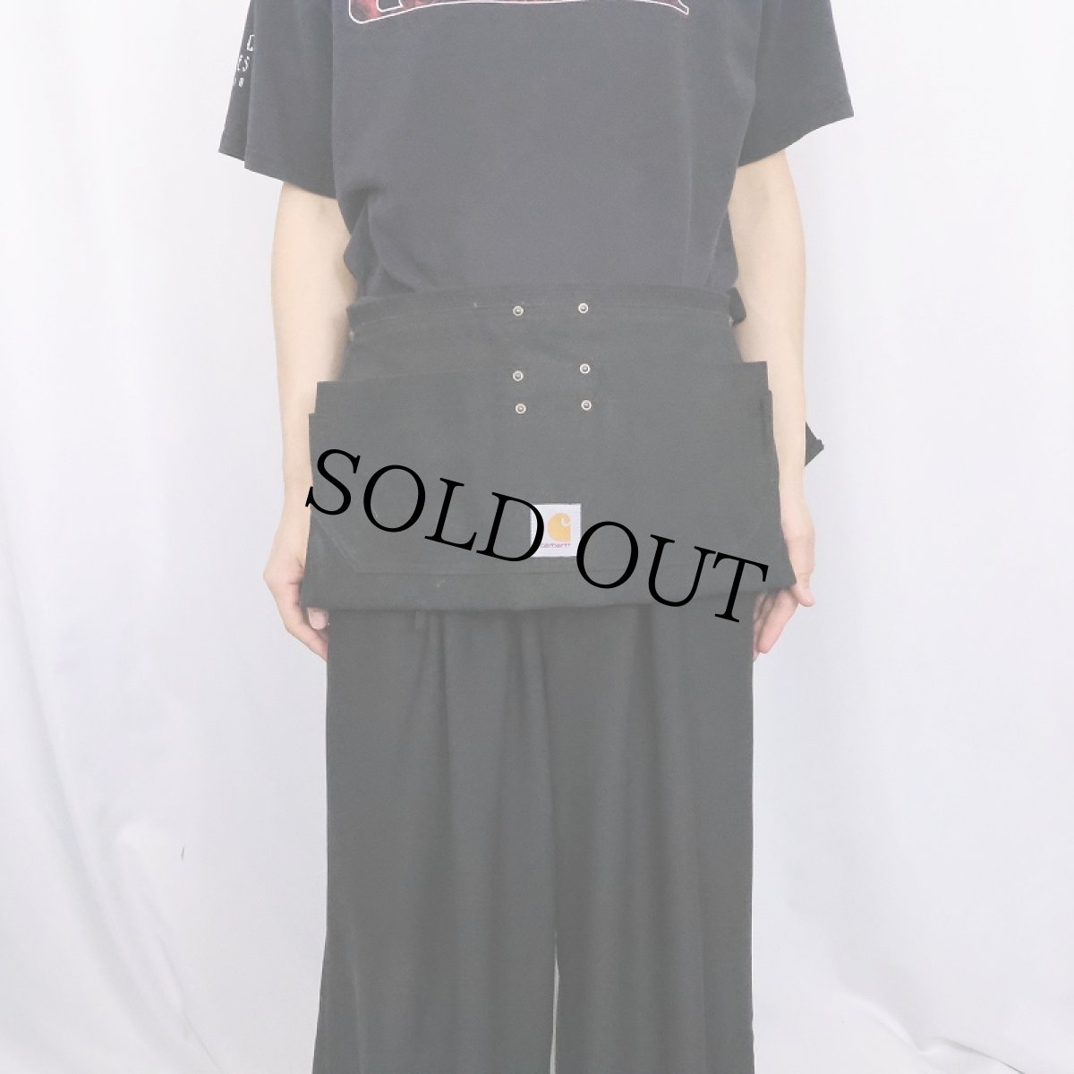 画像2: Carhartt ダック ツールエプロン BLACK (2)