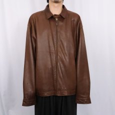 画像2: POLO Ralph Lauren ラムレザー スイングトップ XXL (2)