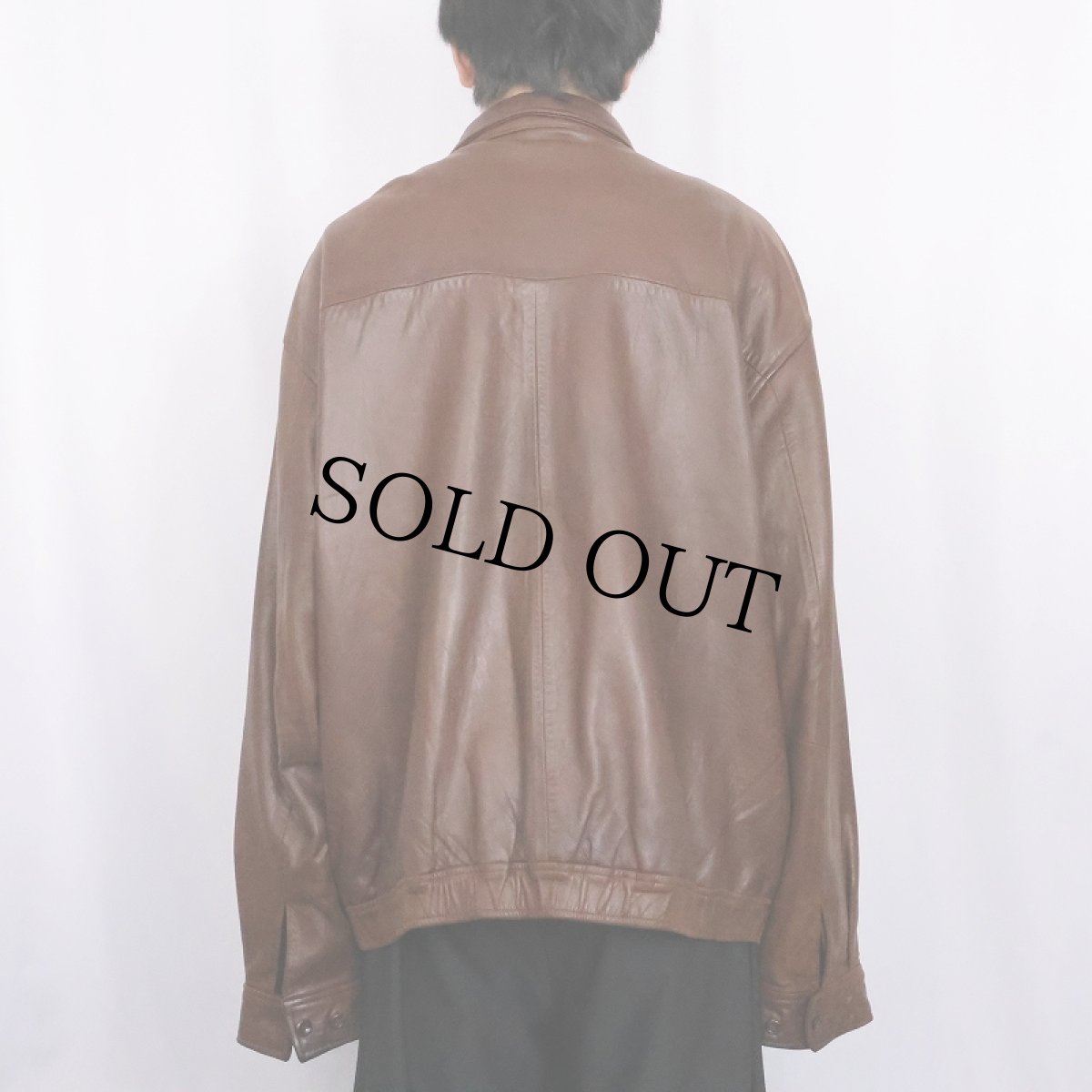 画像3: POLO Ralph Lauren ラムレザー スイングトップ XXL (3)