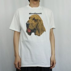 画像2: 90's USA製 "Bloodhound" 犬プリントTシャツ L (2)