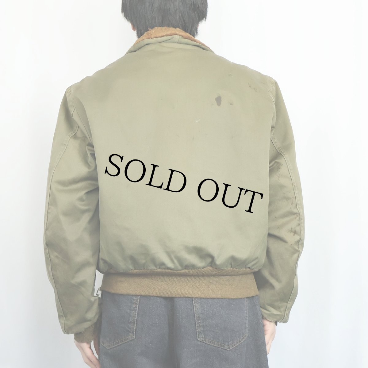 画像3: 40's 民間品 B-15 フライトジャケット (3)