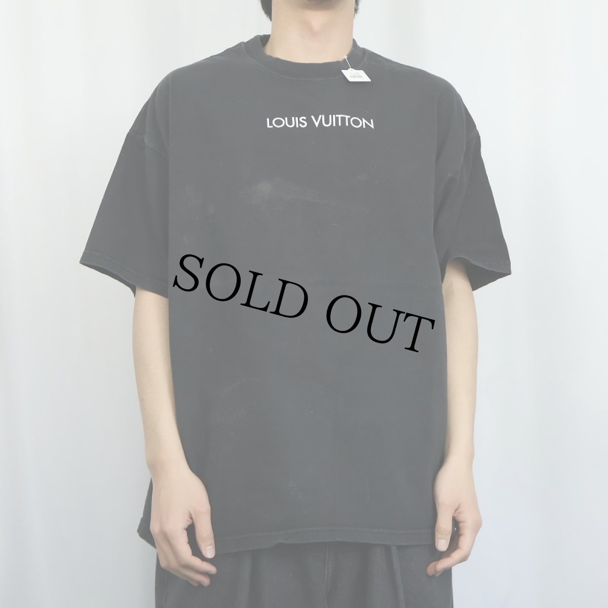 画像2: ブート LOUIS VUITTON ロゴプリントTシャツ BLACK XL (2)
