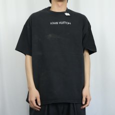 画像2: ブート LOUIS VUITTON ロゴプリントTシャツ BLACK XL (2)