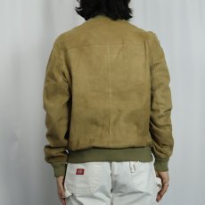 画像3: Leder FISCHER "A-1 TYPE" スエードレザー ヴァルスタージャケット  (3)