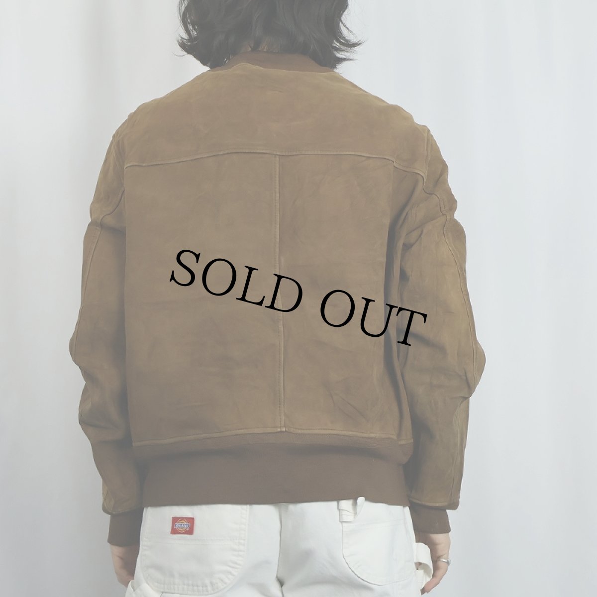 画像4: MODELL "A-1 TYPE" スエードレザー ヴァルスタージャケット M (4)