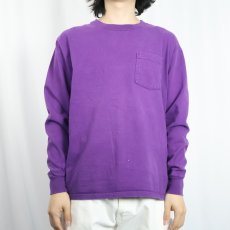 画像2: 90's L.L.Bean by RUSSELL ATHLETIC USA製 無地ポケットロンT M (2)