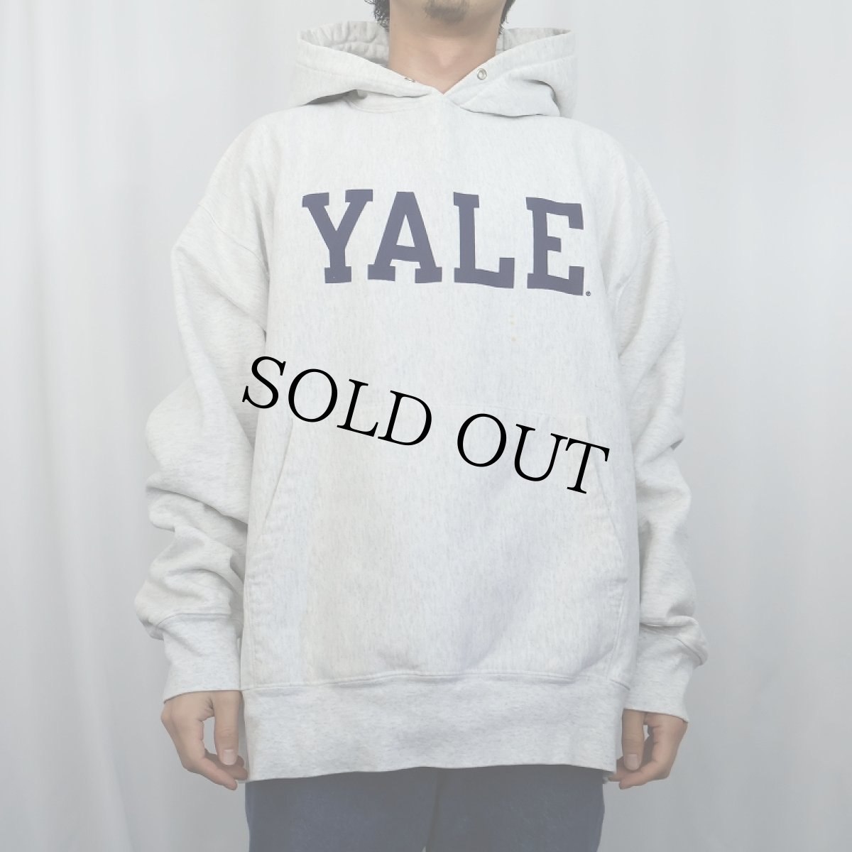 画像2: Champion ORIGINAL REVERSE WEAVE "YALE" プリントスウェットフーディー XL (2)