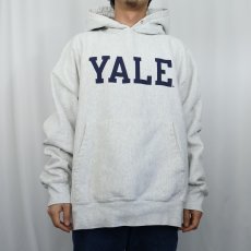 画像2: Champion ORIGINAL REVERSE WEAVE "YALE" プリントスウェットフーディー XL (2)