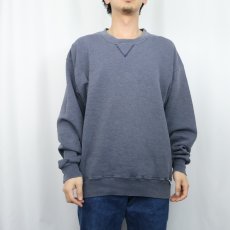 画像2: 90's RUSSELL ATHLETIC 前V 無地フェードスウェット XL (2)