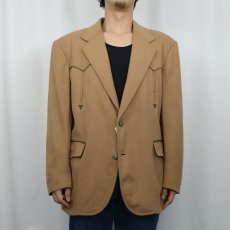 画像3: 80's PENDLETON USA製 ウールウエスタンテーラードジャケット SIZE42 (3)