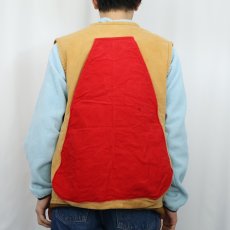 画像4: 〜60's コーデュロイ切り替え ハンティングベスト (4)