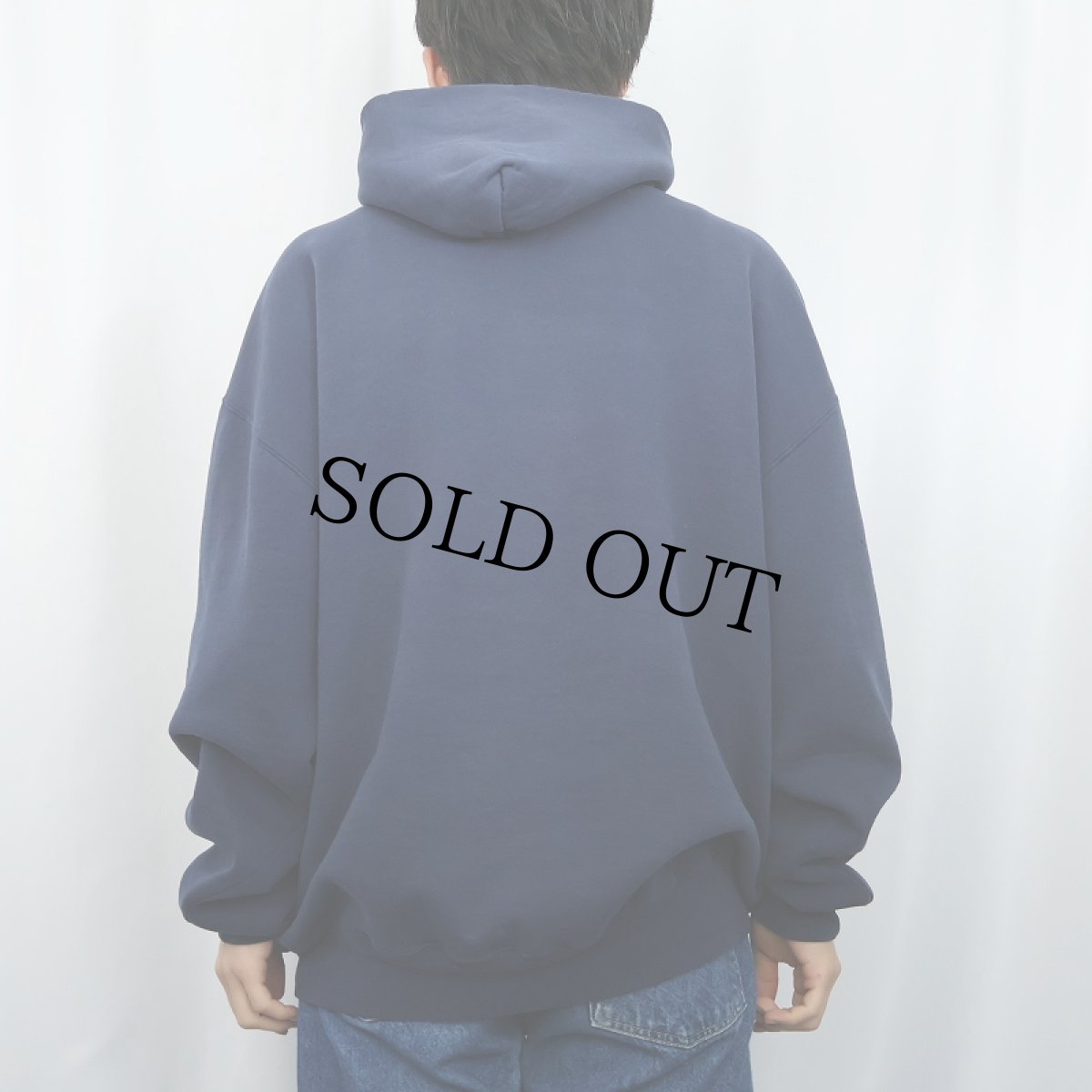 画像3: 90's RUSSELL ATHLETIC USA製 無地スウェットフーディー NAVY XXL (3)