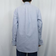 画像3: 90's〜 Brooks Brothers USA製 ロゴ刺繍 オックスフォードボタンダウンシャツ M (3)