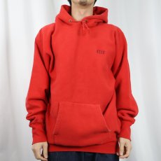 画像2: 80's LANDS'END by Champion REVERSE WEAVE USA製 "KBT" 刺繍 スウェットフーディー L (2)