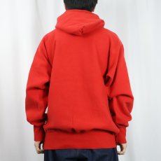 画像3: 80's LANDS'END by Champion REVERSE WEAVE USA製 "KBT" 刺繍 スウェットフーディー L (3)