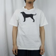 画像2: 90's The Black Dog USA製 犬プリントTシャツ M (2)