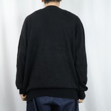 画像3: CF Cashmere Vネック カシミヤニットセーター BLACK XL (3)