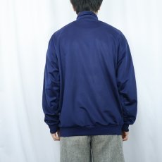 画像3: 80's adidas ロゴ刺繍 サイドライン トラックジャケット NAVY L (3)