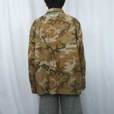 画像4: 80's RANGER USA製 カモ柄 リバーシブル ハンティングジャケット L (4)