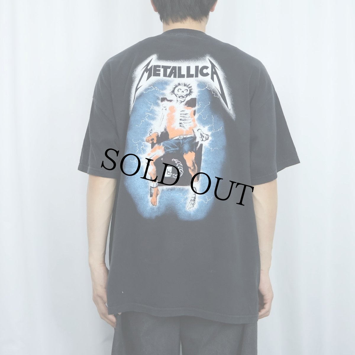 画像4: 2007 METALLICA "RIDE THE LIGHTNING" ロックバンドプリントTシャツ BLACK XL (4)