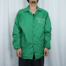 画像3: 70's JAC BY Hilton USA製 チェーン刺繍 ナイロンコーチジャケット L (3)