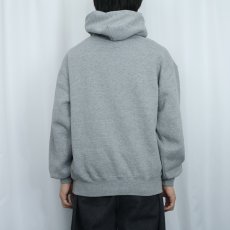 画像3: 90's RUSSELL ATHLETIC USA製 "CENTRAL TRACK & FIELD" ウィングフットプリントスウェットフーディー L (3)