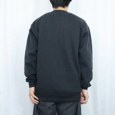 画像3: 90's RUSSELL ATHLETIC USA製 前V 無地スウェット BLACK XXL (3)