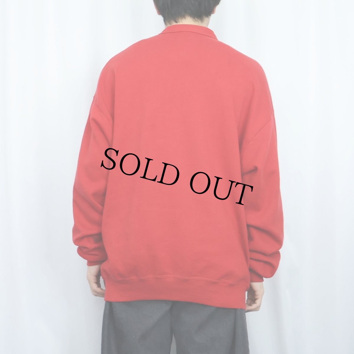 画像3: 80's JERZEES USA製 スウェットカーディガン ONESIZE (3)