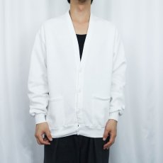 画像2: 80's JERZEES USA製 スウェットカーディガン ONESIZE (2)