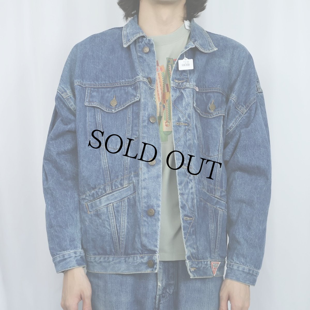 画像2: 【SALE】 90's GEORGES MARCIANO by GUESS USA製 デニムジャケット L (2)