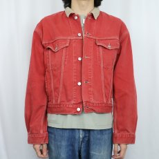 画像2: 90's Levi's 71168 カラーデニムジャケット M (2)