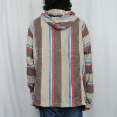 画像3: NO BOUNDARIES マルチストライプ柄 プルオーバージャケット 2XL (3)